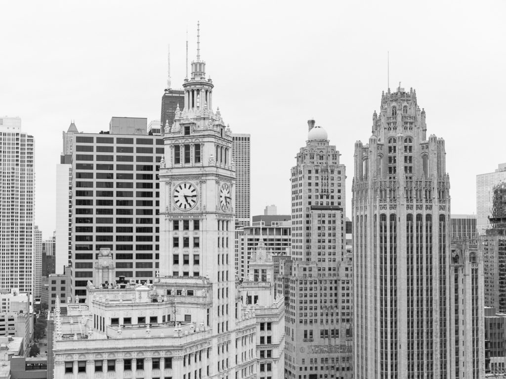 View of the Wrigley Building from London House Chicago